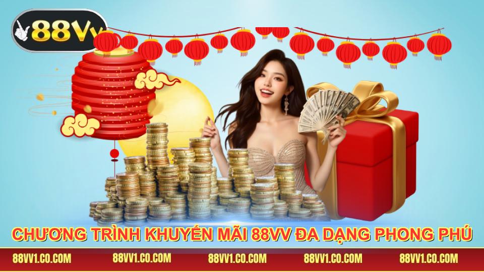 Chương trình khuyến mãi 88VV đa dạng phong phú