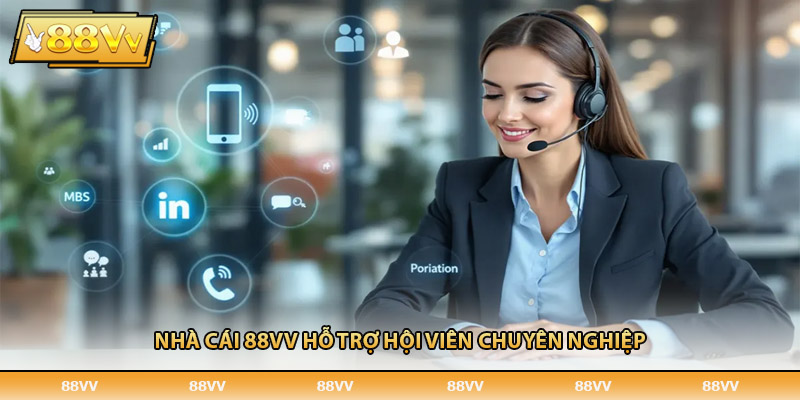 Nhà cái 88VV hỗ trợ hội viên chuyên nghiệp
